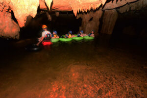 Cave tubing in Belize