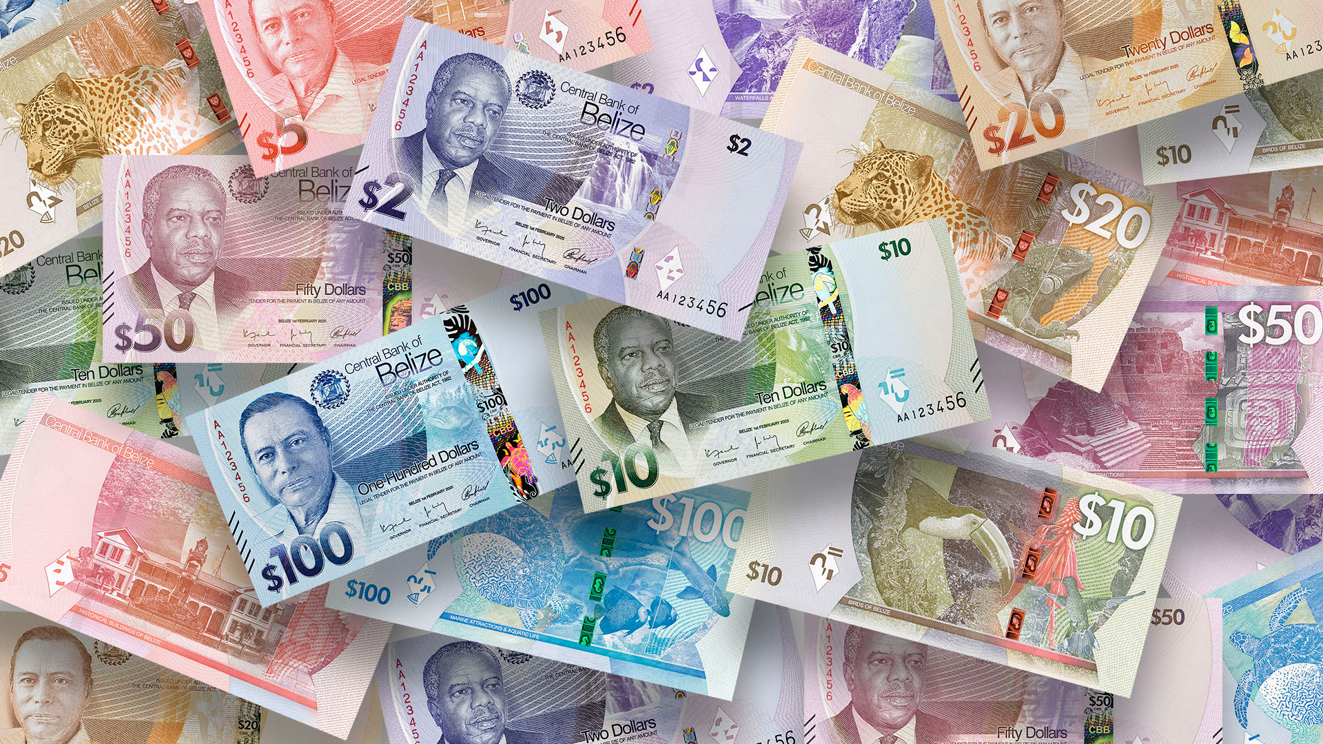 Les billets de banque du Belize font peau neuve !